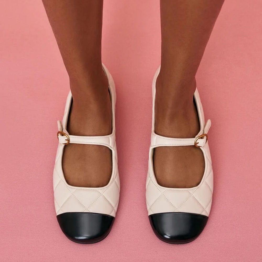 Charles & Keith Quilted Mary Janes